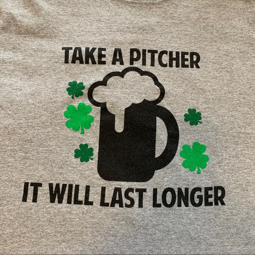 Take a Pitcher Beer Mug St Paddy’s Dat T-shirt XL